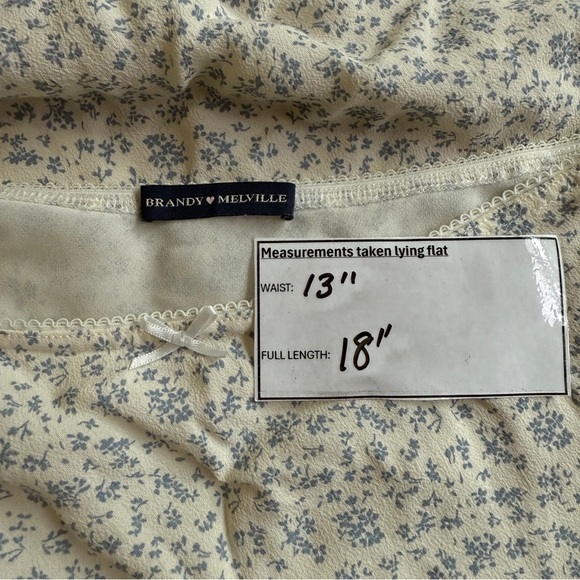 Brandy Melville Yellow and Blue Flower Skirt - Picture 6 of 6